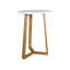 Table d'appoint ronde à trépied avec pieds en bois franc massif Aesthetic-1407789291