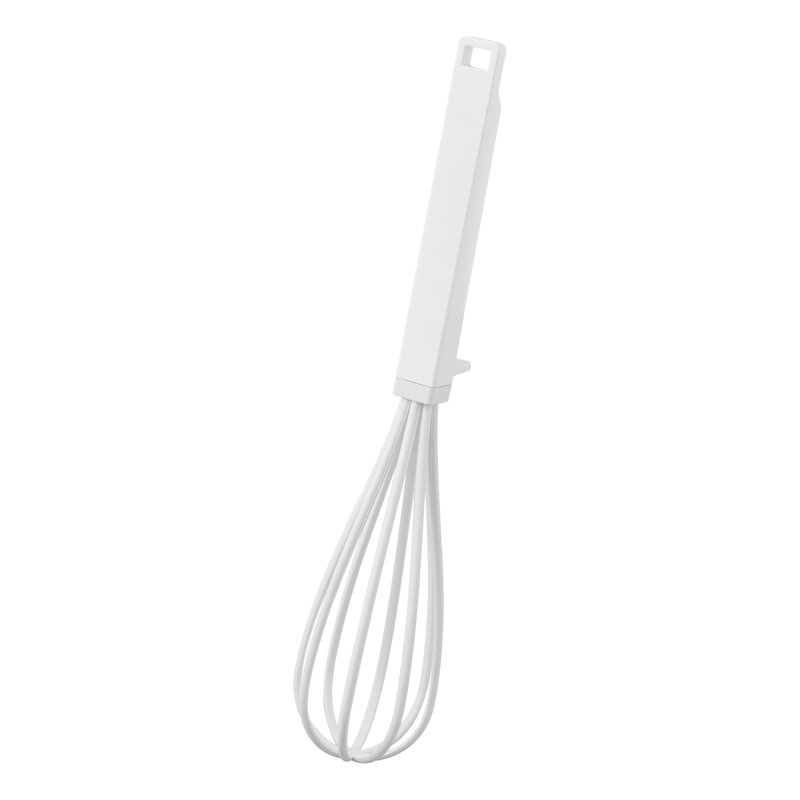Fouet flottant Yamazaki, silicone et nylon, Blanc