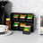 Mind Reader Tea Bag Organizer, Tea Station Organizer, Countertop Storage, Kitchen, Plastic, Black