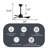 28" Ultra-Quiet Modern Ceiling Fan with 3-Color LED Lighting, Energy-Saving DC Motor & Remote, 3 ABS Blades-1852549627