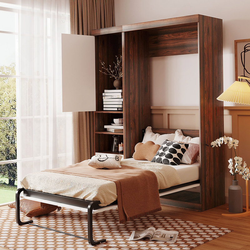 Lit mural avec armoire
