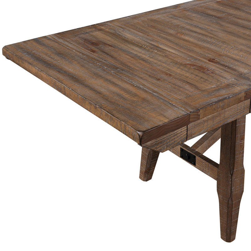 Ensemble de salle à manger à tréteaux avec chaises rembourrées Riverdale, 9 pièces : table, 8 chaises