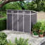 8ft W x 4ft D Pent Plastic Tool Shed