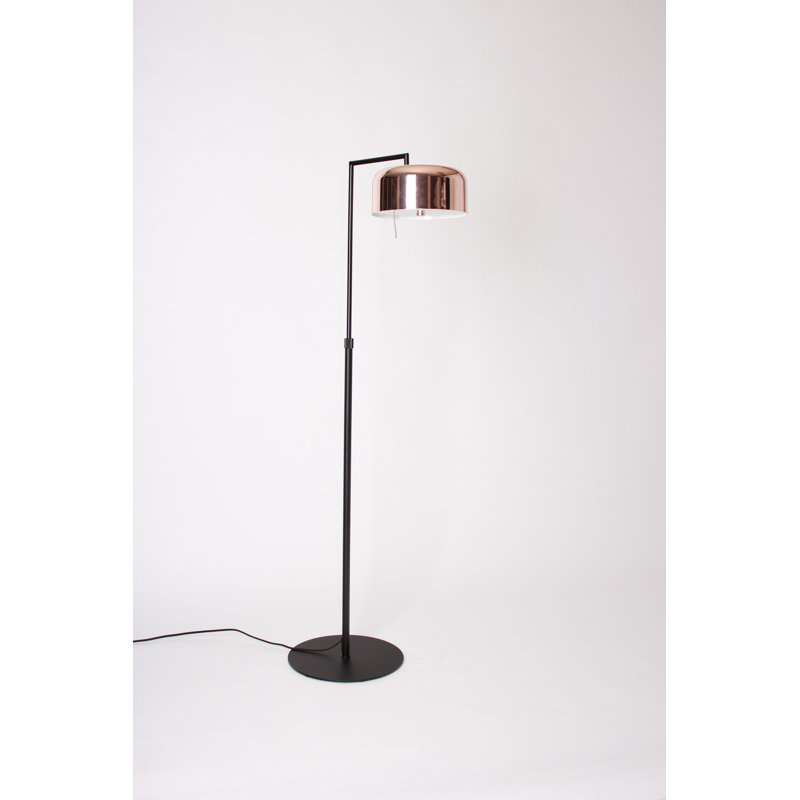 Koziol 55.1'' Matte Black Task Floor Lamp
