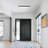 1-Black and white LED dimmable Flush mount light