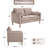 59.8'' W Modern Upholstery Loveseat Boucle-219439736