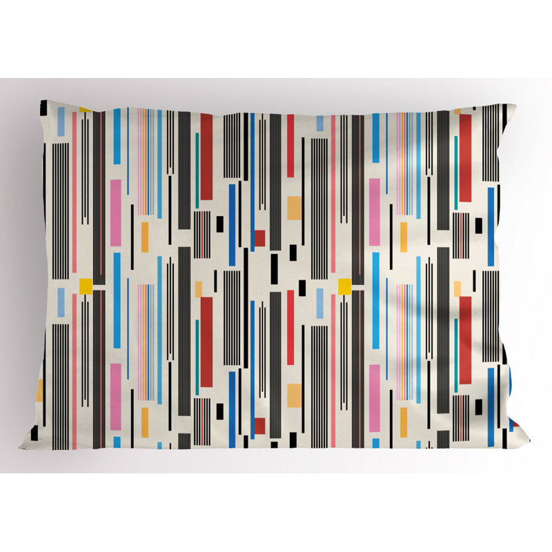 Polyester Abstract Sham Set, Twin