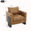 Fauteuil club avec pieds en bois d'hévéa-1513870295