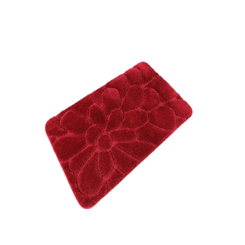Chatteris Non-Slip Bath Rug, Burgundy