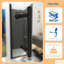 Porte de douche pliante sans cadre KeepTech 36 x 72 po, l 36,5 po x H 72 po, verre trempé transparent de 1/4 po (6 mm), portes de douche pliantes à panneau repliable, installation réversible, certification ANSI, style roulettes-109767860