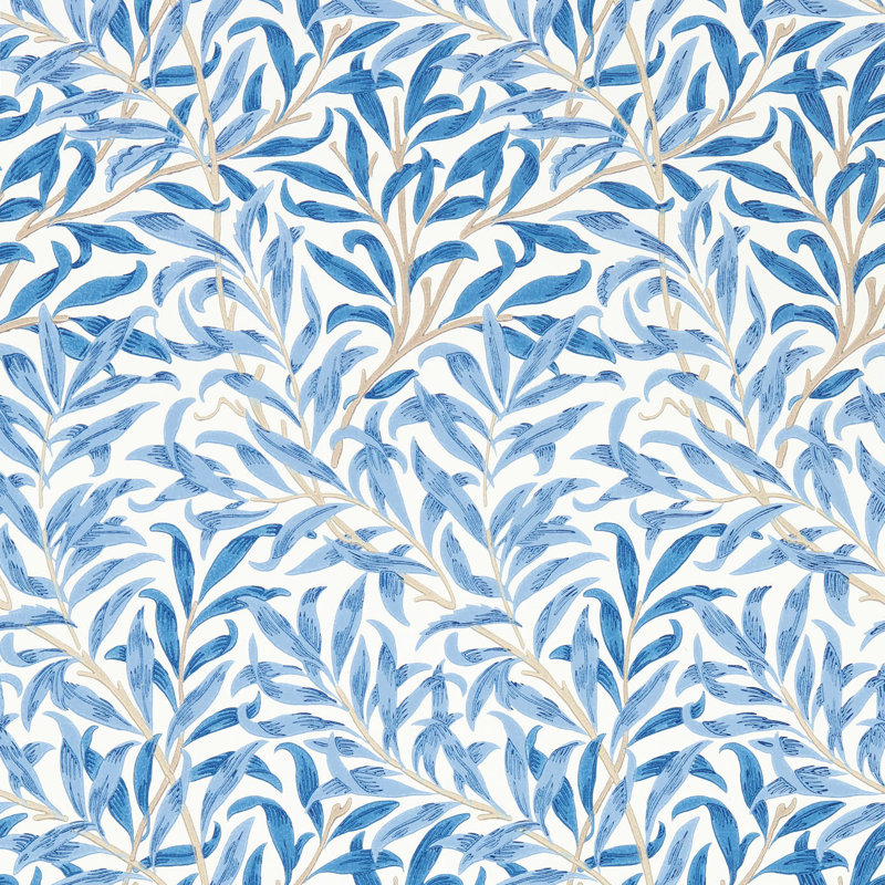Willow Bough 10.05m x 52cm Matte Wallpaper Roll, Blue
