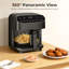 Electactic 5Qt Pfas-Free Glass Air Fryer - 1550W, 8 Presets, 360° Visible Cooking, Dishwasher-Safe-123099836