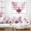 Chauve-souris mauve sur écran Rader - Coussin décoratif imprimé abstrait