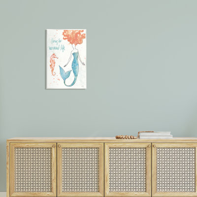 «Living The Mermaid Life», art mural par Anne Tavoletti