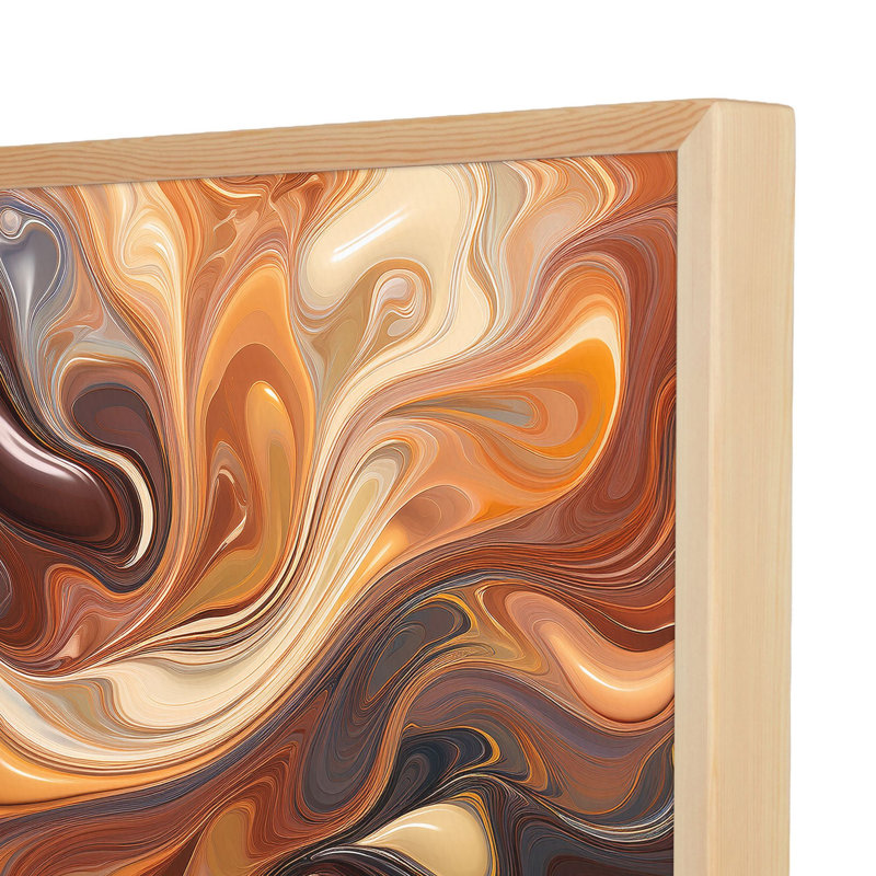 Peinture décorative sur toile encadrée