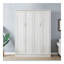 Grand lit escamotable semi-fermé et ouvert grand format, idéal pour la chambre d'amis, pour la chambre à coucher, la chambre d'amis, le bureau personnel, le blanc rustique