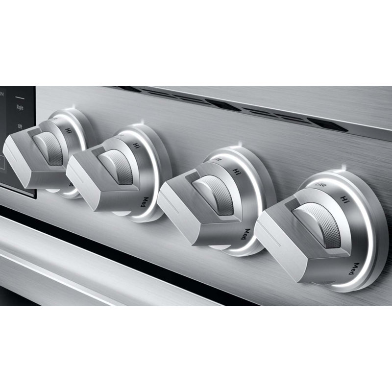 48" Pro-Range 6 Burners, Transitional, Silver, Natural Gas/Liquid Propane