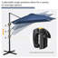 Parasol carré en porte-à-faux 8 pi Naaya-2000995736