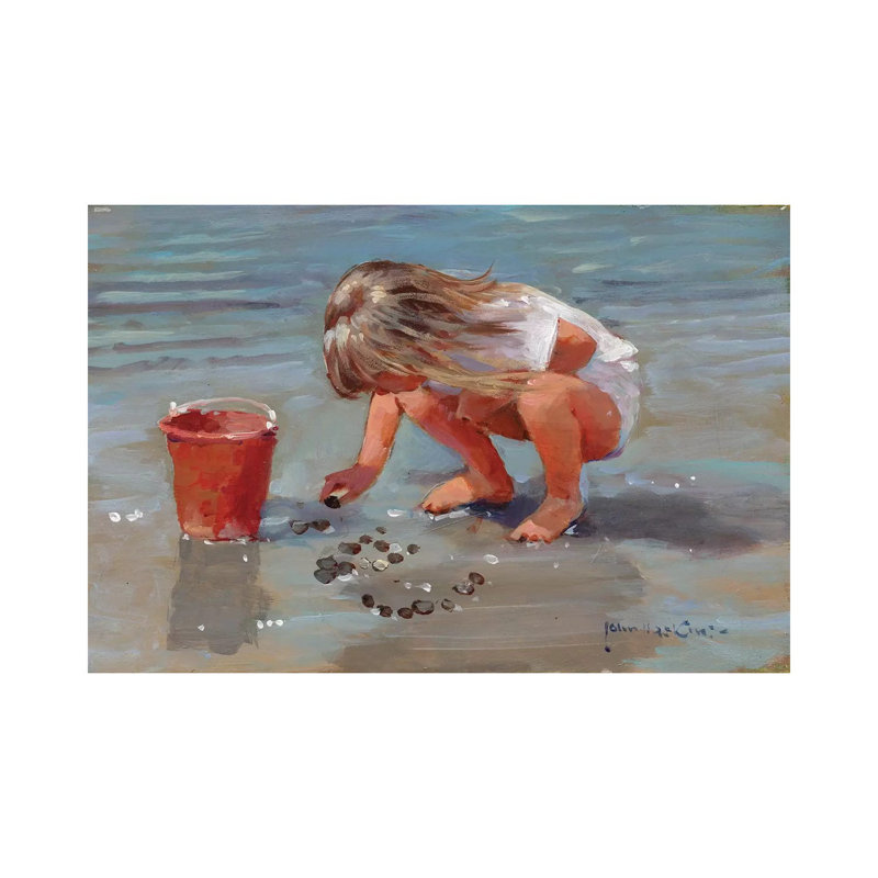 «Leaving My Name» par John Haskins - Reproduction d'art sur toile encadrée, Toile tendue, H 26 po x l 40 po x 1,5 po