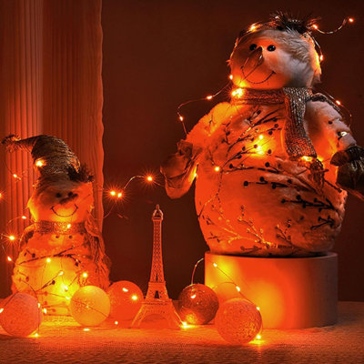 6 Pack LED Fairy Lights Battery Operated With Timer,  40LED Waterproof Firefly Lights Silver Wire Mini Twinkle String Lights For Wedding Christmas Birthday Party Mason Jar Decorations