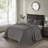 Comfortable Cotton Bedding Sets, Dark Grey, Oversized King For Home