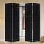 Doubel 2 panneaux pliables 80 po x 48 po Doubel Porte de grange coulissante en bois aggloméré noir avec ensemble de quincaillerie-130917333-130917343-130917372