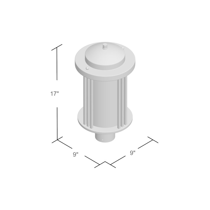 Crowell Lantern Head, Black, No