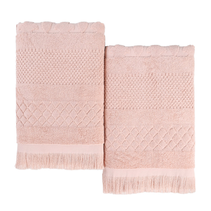 Serviette de bain Rolla, Rose, Draps de bain - paquet de 2