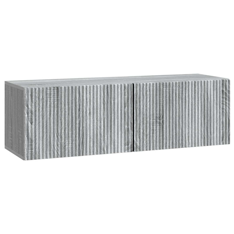 Unfinished TV Stand, 30cm H x 98cm L x 31cm W, Grey Sonoma