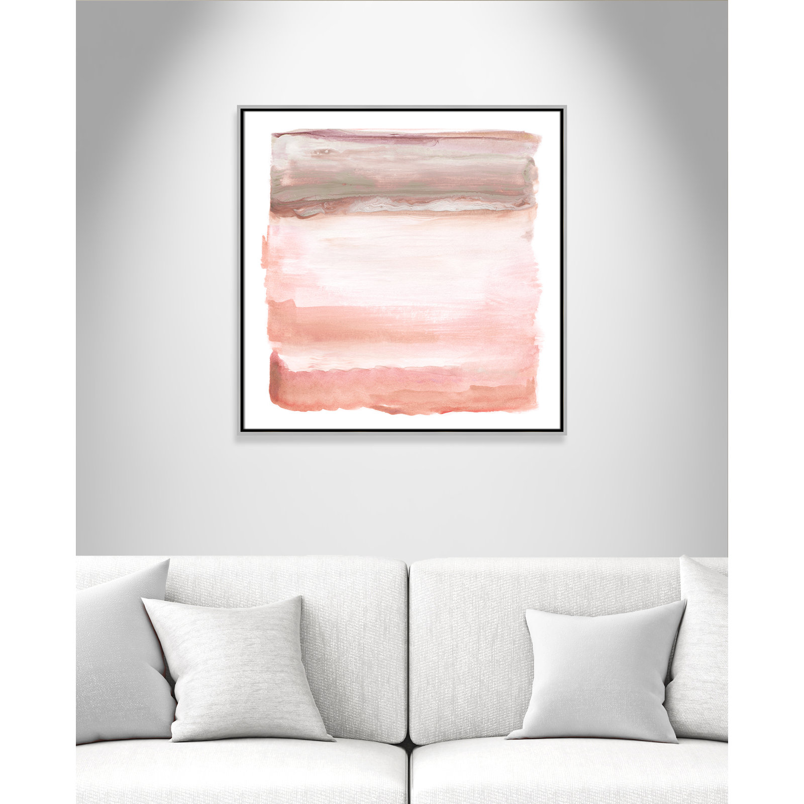 Lakeland "Boho Sky I" Print by Nan, 31.5" H x 31.5" W x 2" D, Silver