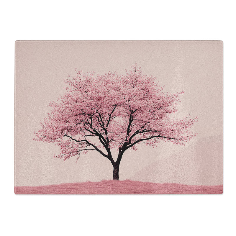Cherry Blossom Tree Vol.2  Glass Chopping Board