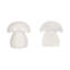 White Marble Mushroom Bookends, 6-Inch