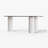 Coffee Table with Three Legs,Kelly Nordic Tempered Glass
