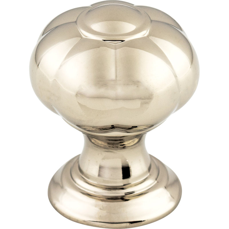 Allington Novelty Cabinet Knob, 1" Knob Diameter, Polished Nickel