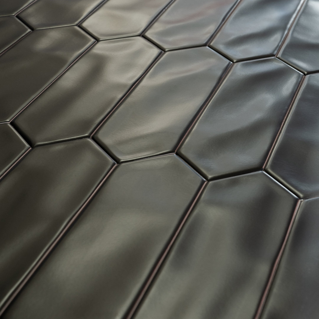 Arte 3" x 12" Picket Zellige Look Matte Subway Wall Tile Qube Tiles