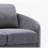 Yuina Gray Linen Loveseat