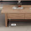 Table basse en bois massif avec rangement