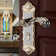 Zinc Alloy Dual Latch Door Handle Front Back Lever Lock With Keys