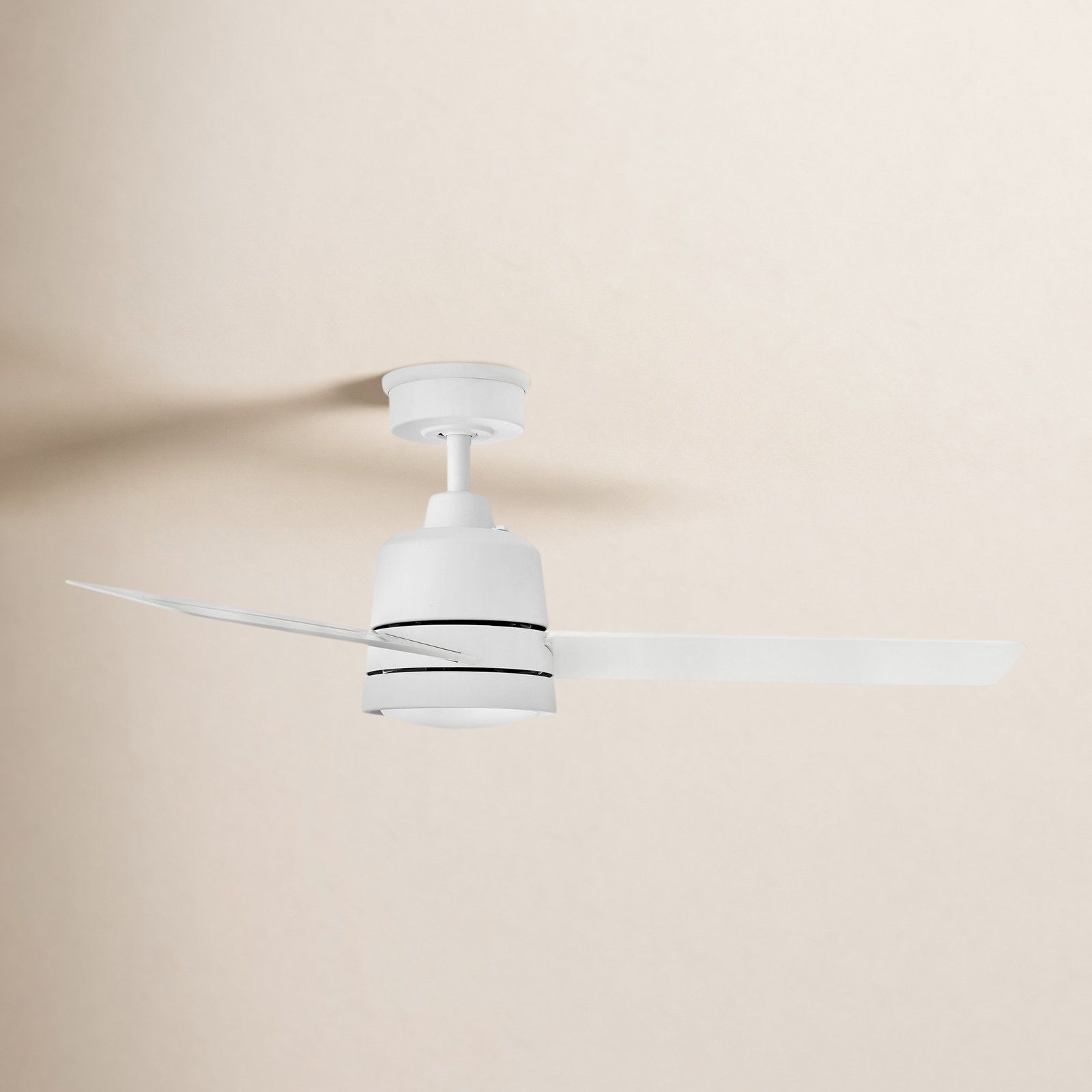 Morrow 48'' 3 Blade Ceiling Fan with LED Light Kit, Matte White