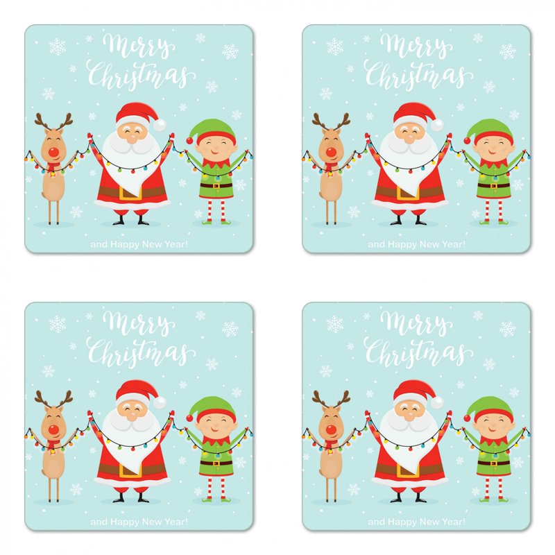 Square 4 Piece Coaster Set