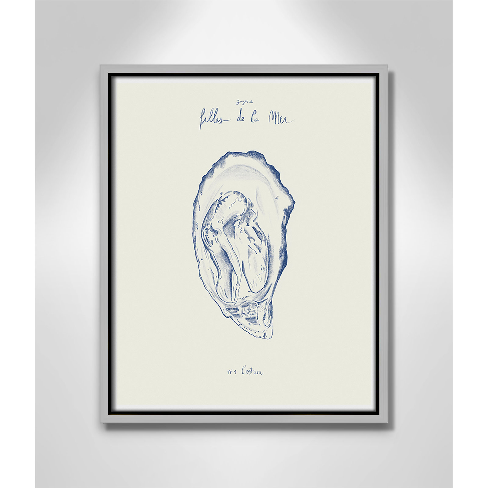 Filles de la mer I Print by Mora, Silver Floater, 15.5" H x 12.5" W
