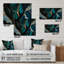 «Abstract Geode Green I», art mural abstrait en marbre-388729724