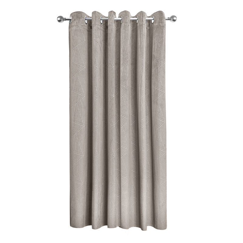 Wibeke Blackout Door Curtain Single Panel, Cream, 116cm Width x 213cm Drop