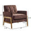 Fauteuil d'appoint à dossier capitonné Matson