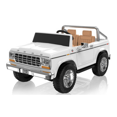 Voiture électrique DEARAUTO autorisée Ford F-150 de 1973, 24 V, 2 places, moteur de 400 W, télécommande parentale, lumières DEL, lecteur de musique, jouet électrique pour enfants de 3 à 8 ans.