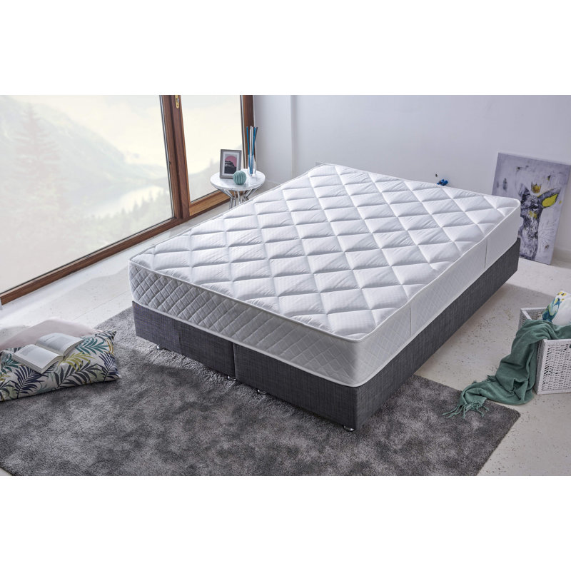 Premium Dual-Sided Mattress, Firm & Soft, 35.4 x 74.8 x 10.2 inches | Special Woven Fabric Cover, Multi Spring System | Comfortable Sleep for All Types of Sleepers, Elegant White Design, Assembled