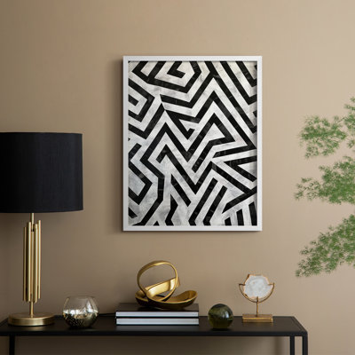 ABSTRACT Series XLIX, reproduction encadrée - bois massif