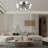 8-Light Modern Sputnik Globe Semi Flush Mount-359083767
