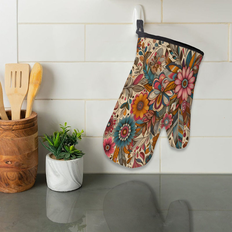 Sergé en coton Groovy Boho Whirls