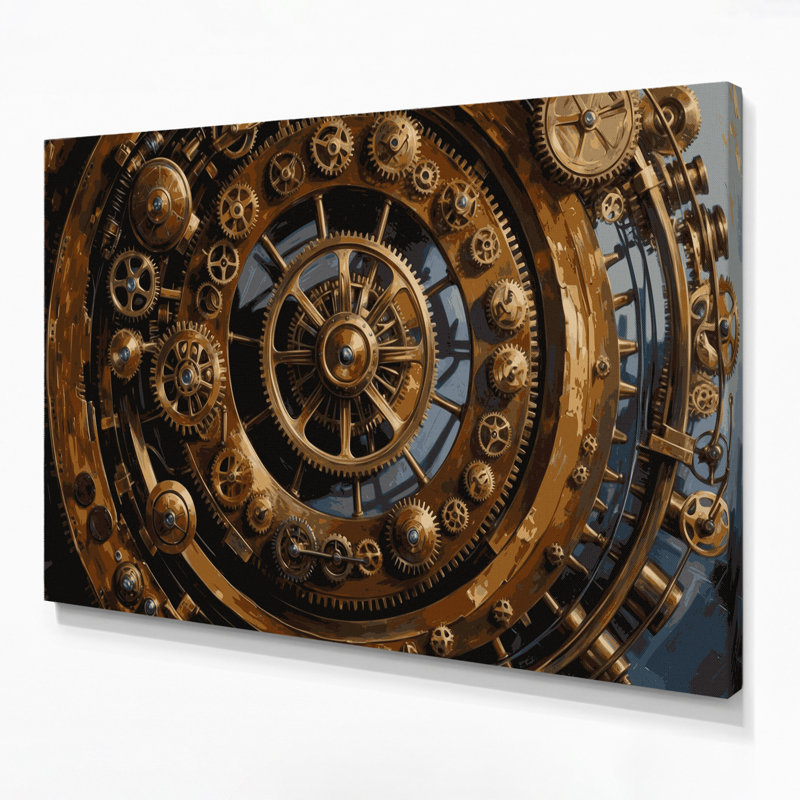Art mural sur toile brun, 11" H x 14" W